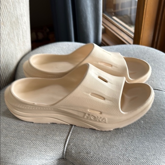 Hoka Other - Hoka Cream Slide Sandals